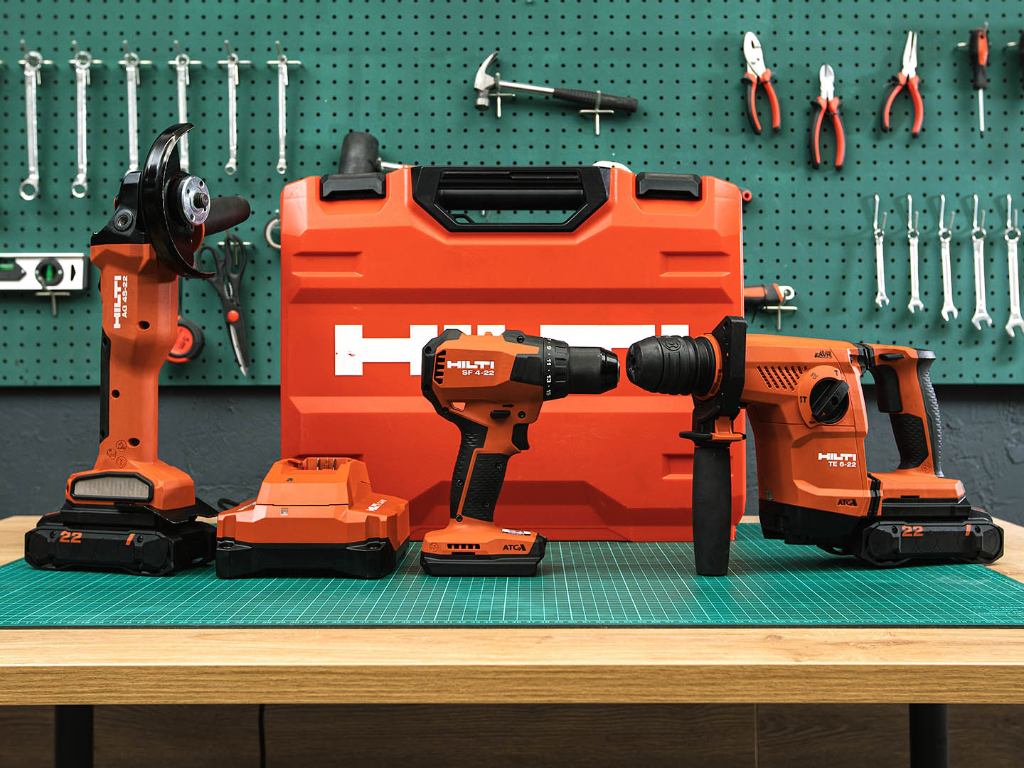 Набор инструментов Nuron Hilti  Te 6-22+Ag 4S-22+Sf 4-22+C 6-22  (01-14023)